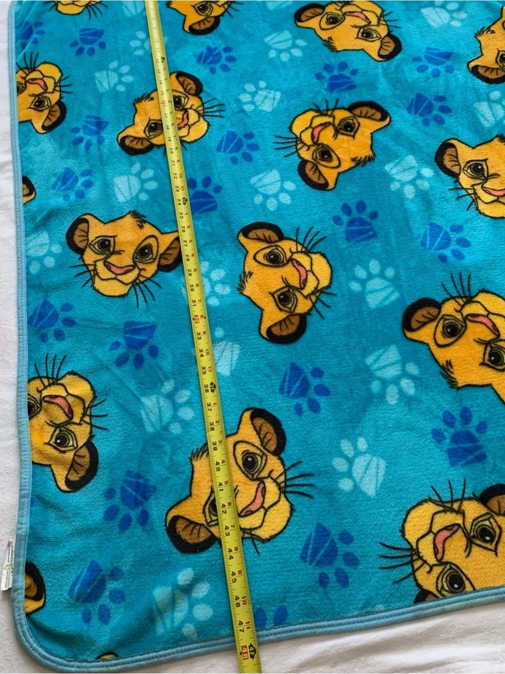 2019 Disney The Lion King Character Run Around Simba Soft Plush Blanket 35x48